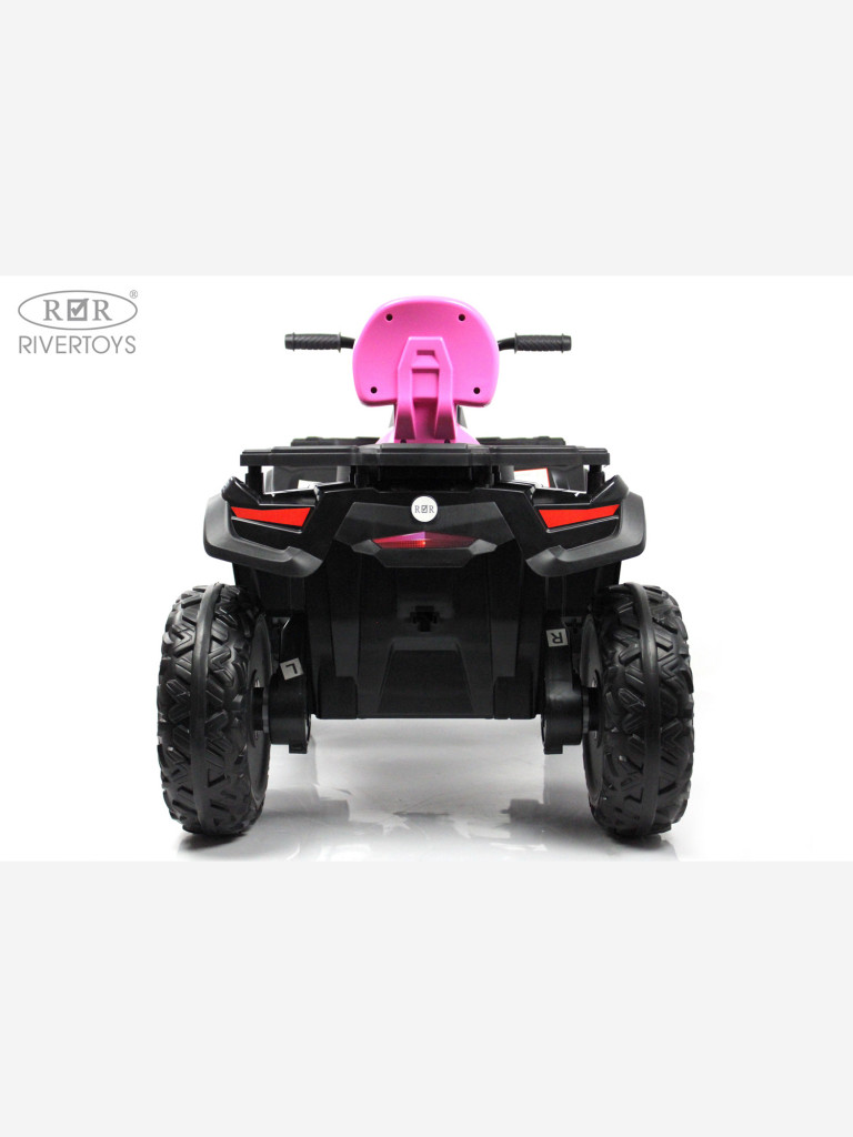 Детский электроквадроцикл RIVERTOYS T001TT 4WD розовый