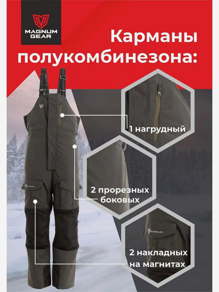 Костюм для рыбалки MAGNUM GEAR TITAN -45° С хаки