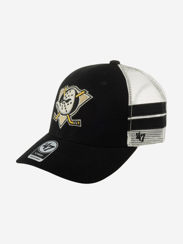 Бейсболка с сеточкой 47 BRAND H-WILIS25WMP-BK Anaheim Ducks NHL (черный)