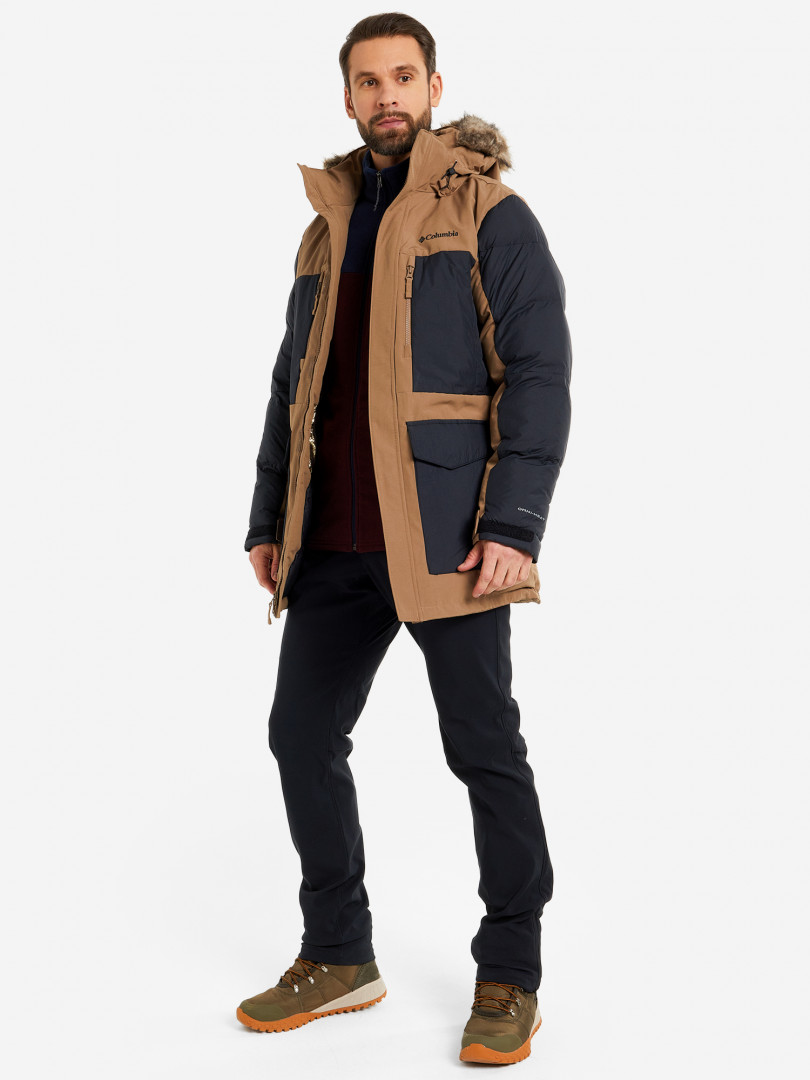 Куртка утепленная мужская Columbia Marquam Peak Fusion Parka 26619370299 Коричневый, размер 54, фото 3