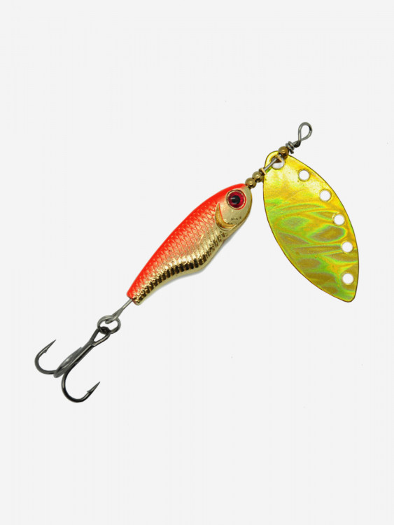 Блесна вращающаяся для рыбалки Mottomo Spin Blade #3 16g Gold Gold для спиннинга. Вертушка на голавля, жереха, щуку