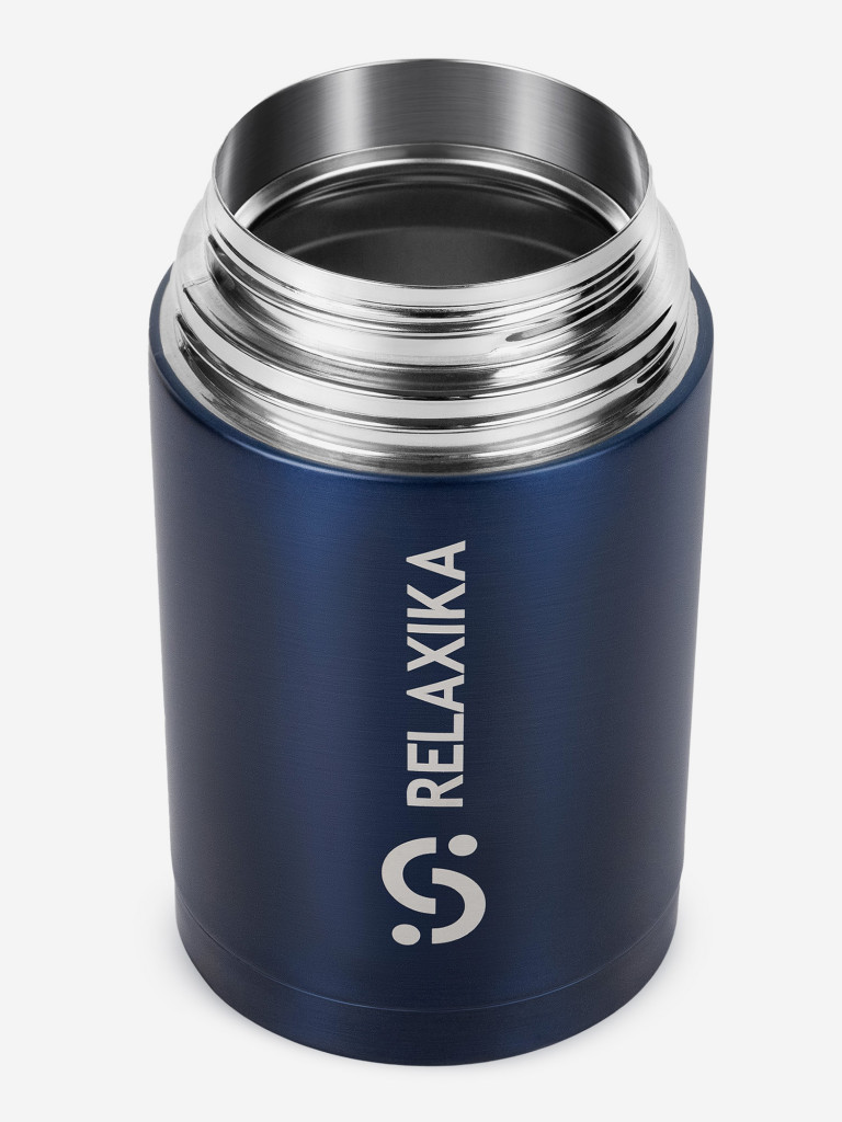 Термос для еды Relaxika 301, 1000 мл, темно-синий