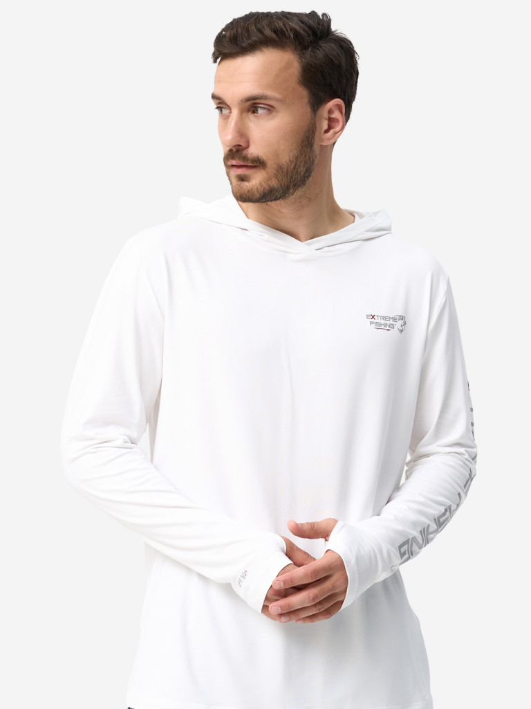 Лонгслив мужской Extreme Fishing PSS-G304H с капюшоном, с защитой от солнца UPF50+ для рыбалки
