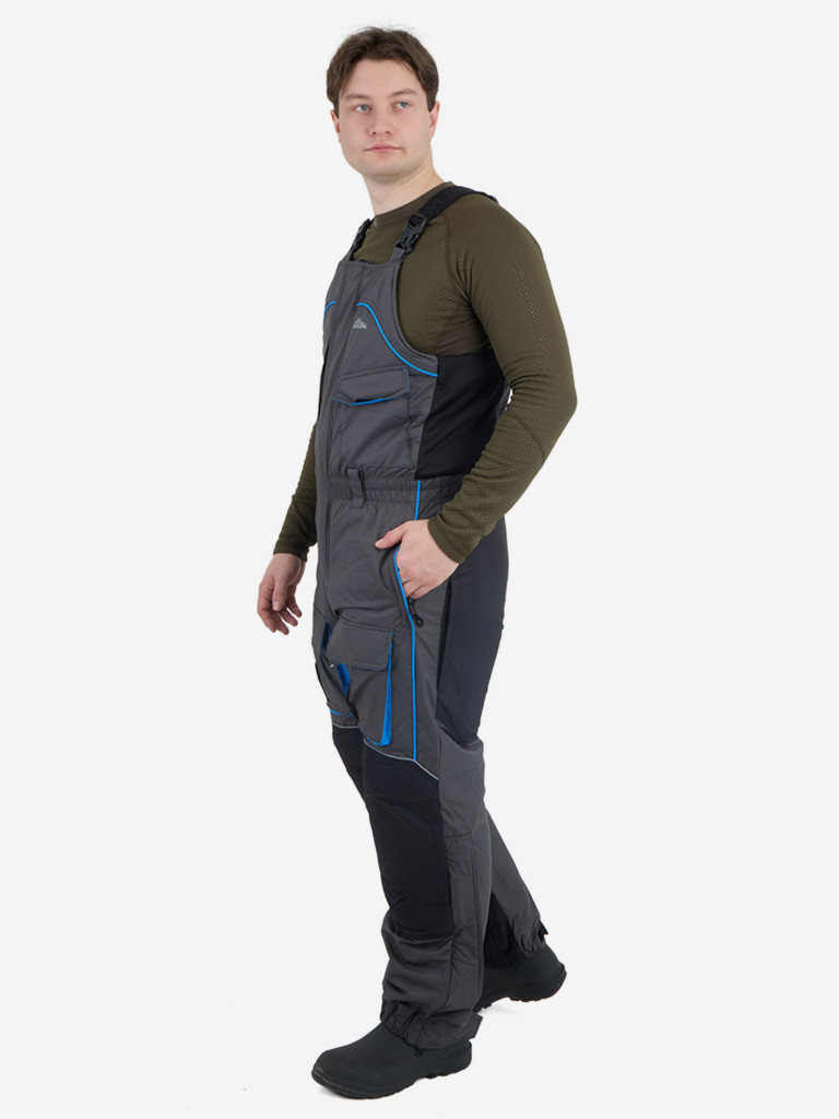 Костюм зимний мужской для рыбалки Камчатка Магма -45, графит/синий