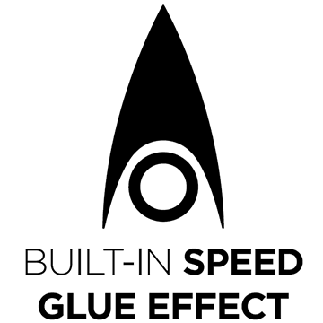 BUILT-IN SPEED GLUE EFFECT